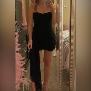 Hausen Black Mesh Dress